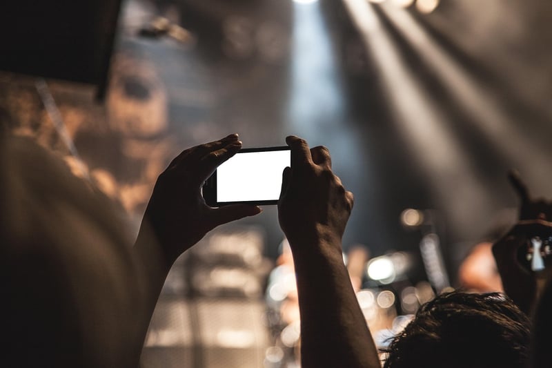 Music festival crowd